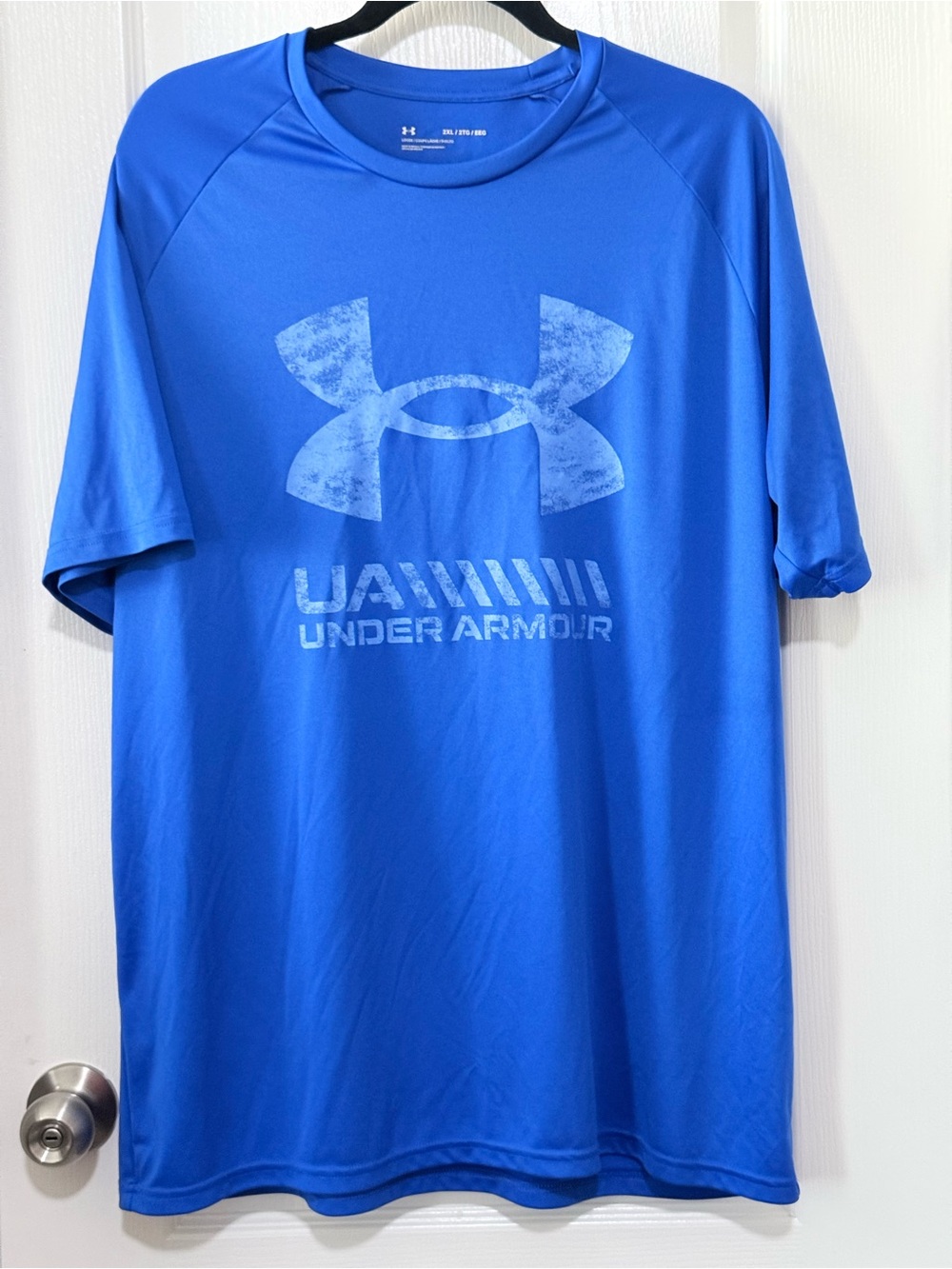 Under Armour Royal Blue Short-Sleeve Performance Tee with Logo